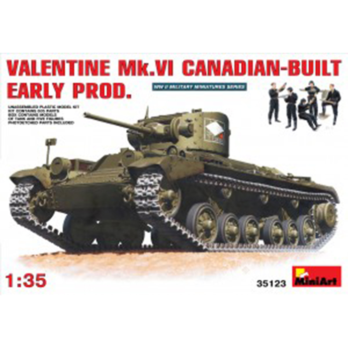 Miniart 1/35 Maket Kanada Yapımı Valentine MK VI Tankı Erken Dönem